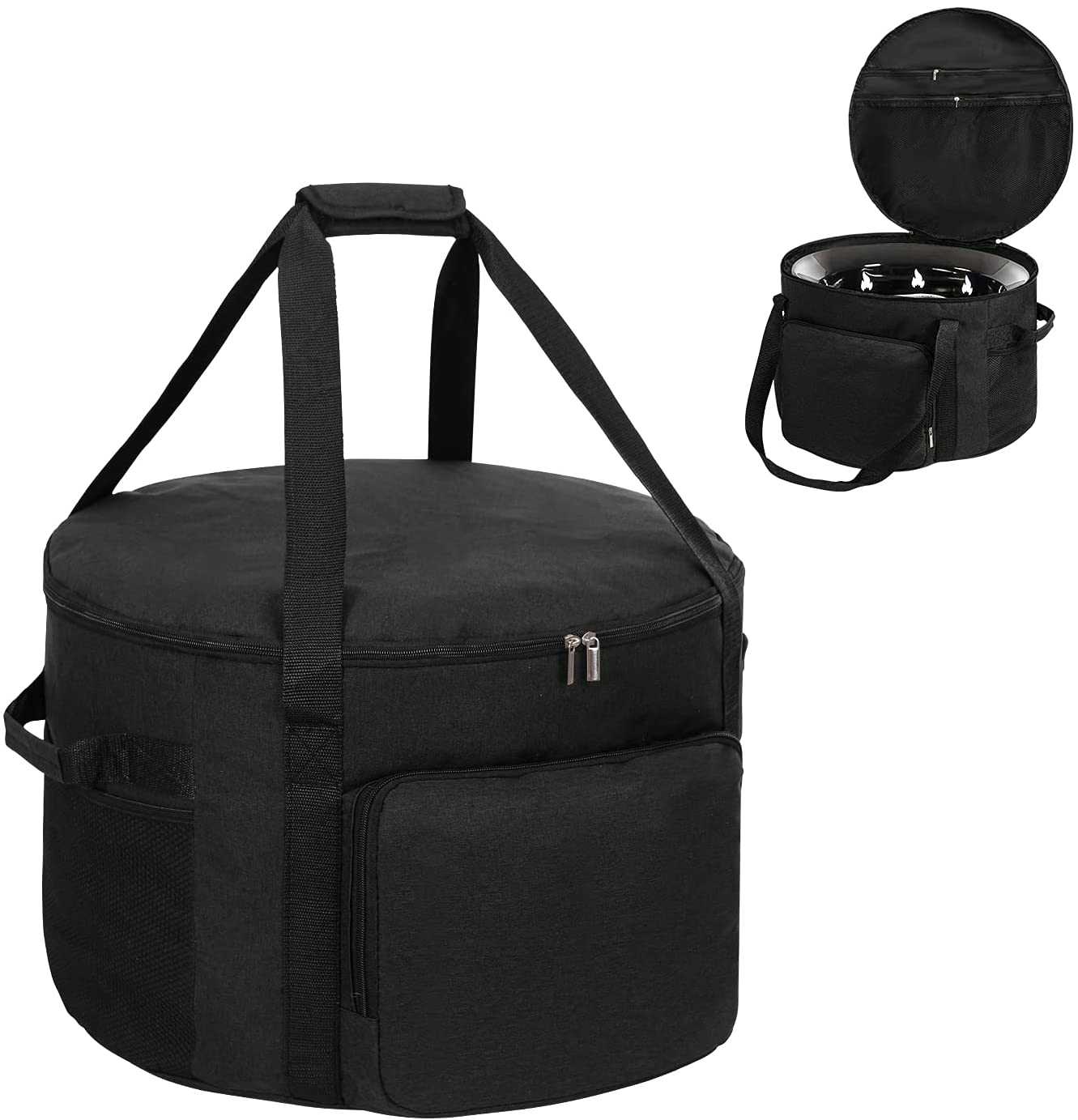 Heavy-Duty Outdoor Fire Pit Bag for Outland Firebowl, 19 Inch Diameter (Black)