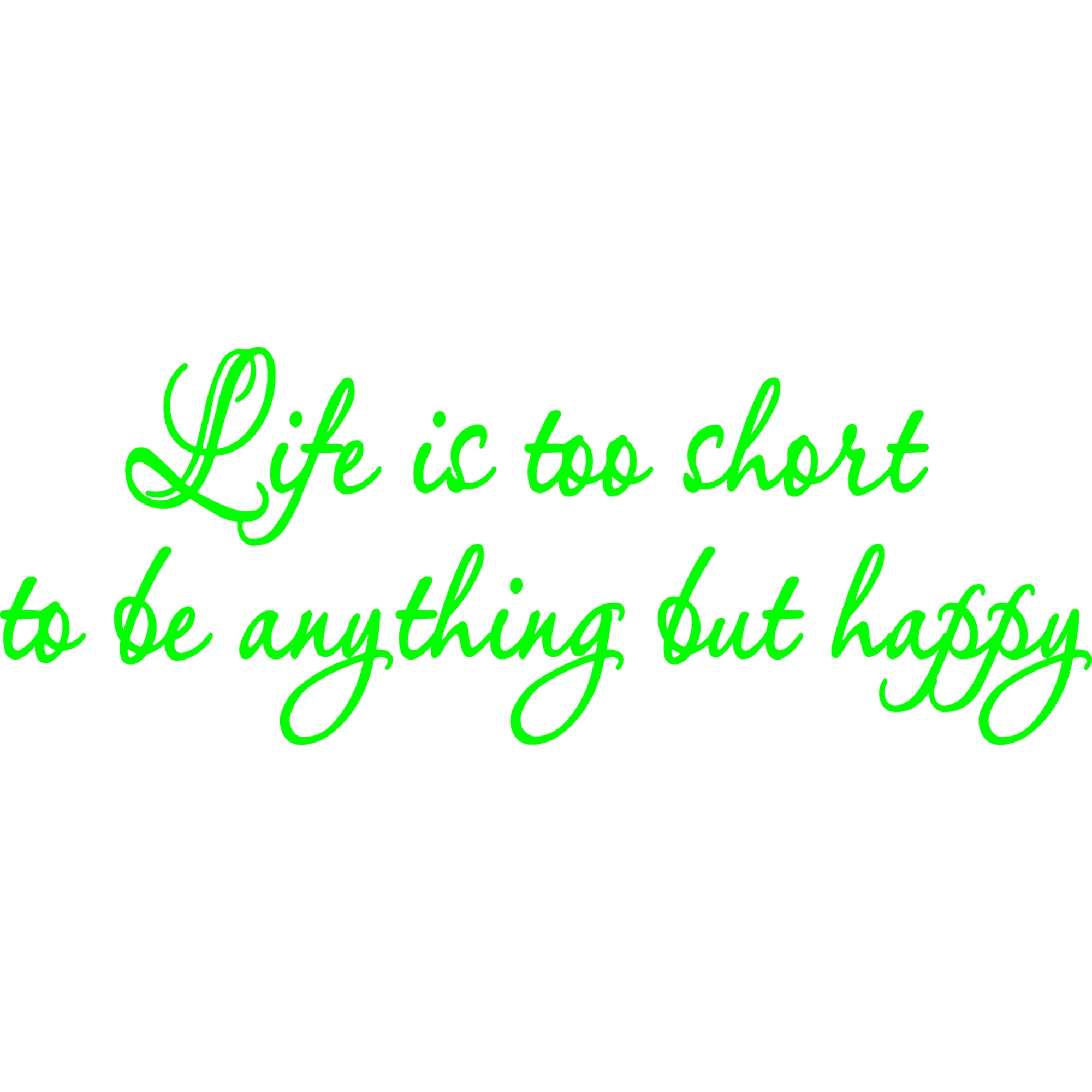 Happy Life Wall Decal - Add Joy to Your Space