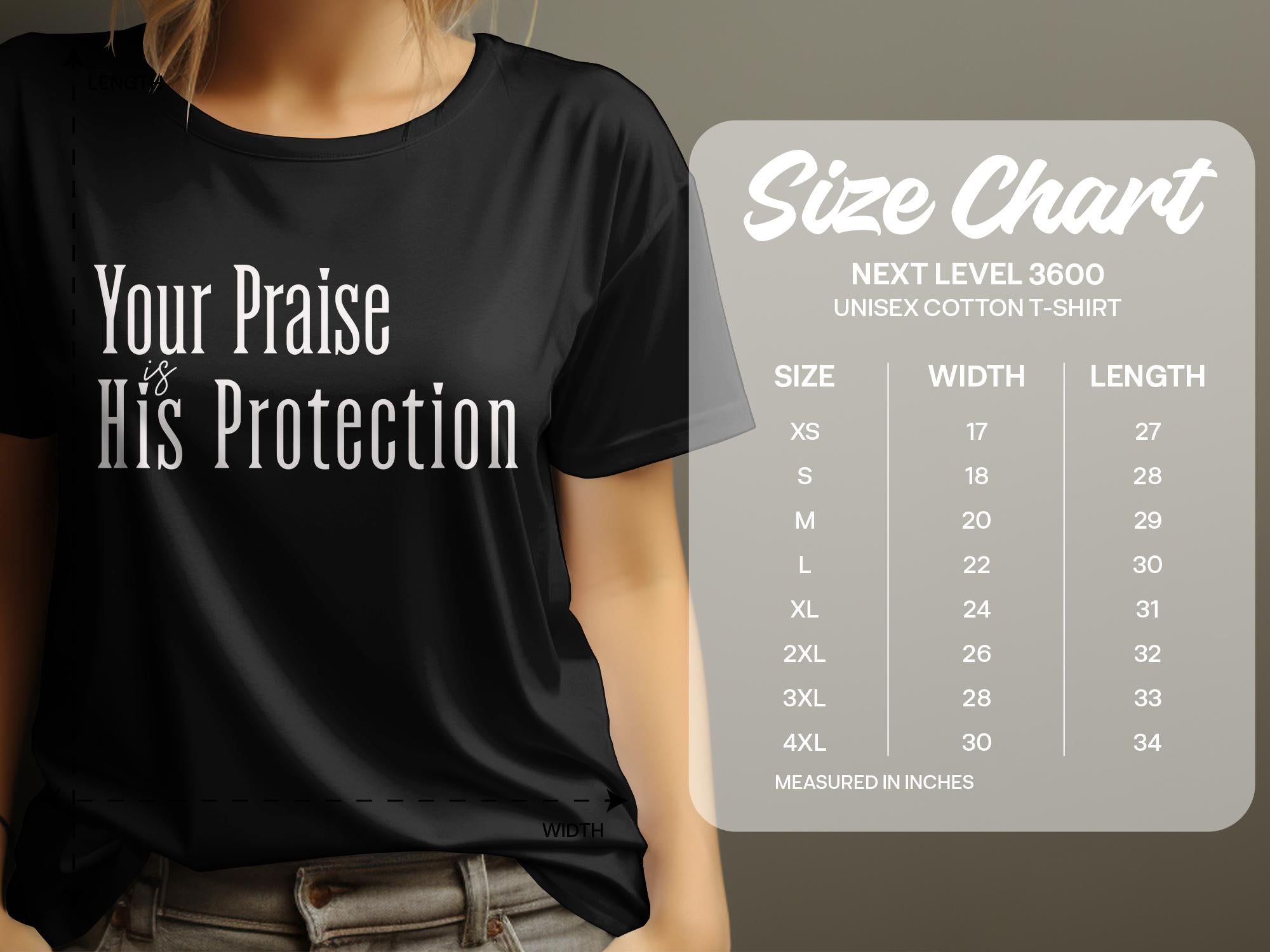 Faith-Inspired Clothing - Praise is His Protection, Unisex Christian Apparel