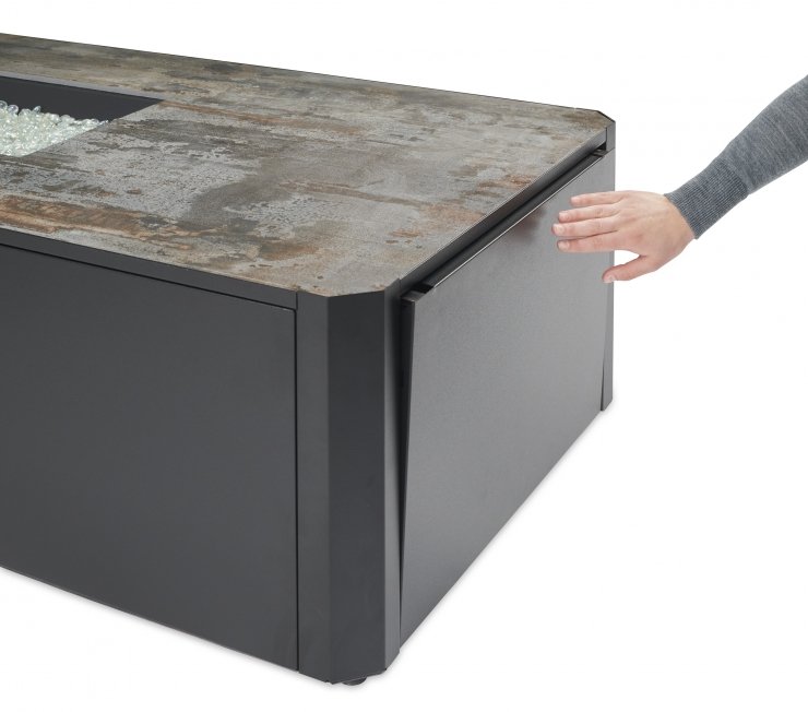 Kinney Modern Outdoor Gas Fire Pit Table