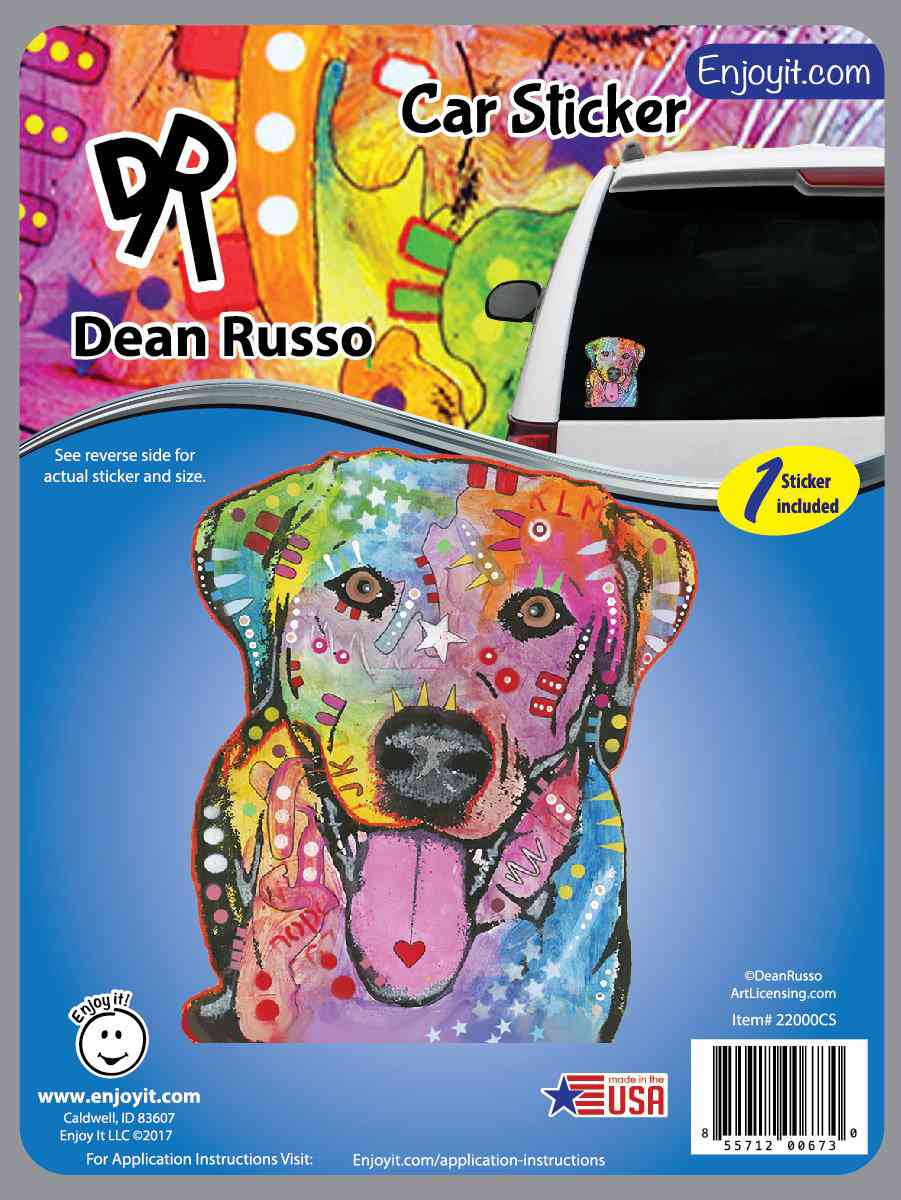 Labrador Car Decal & Air Fresheners Set by Dean Russo