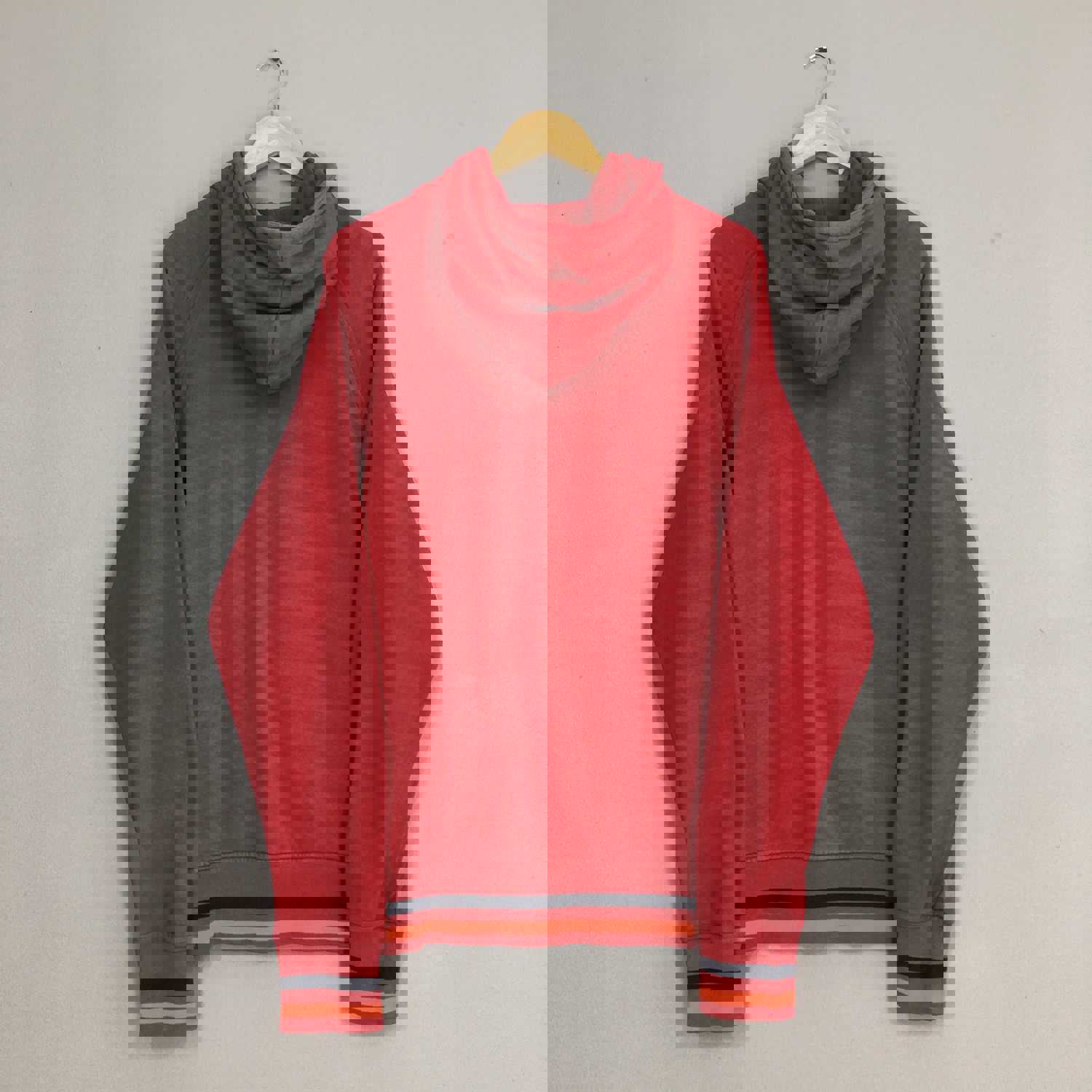 Vintage Nike Swoosh Zipper Hoodie Sweatshirt - XL
