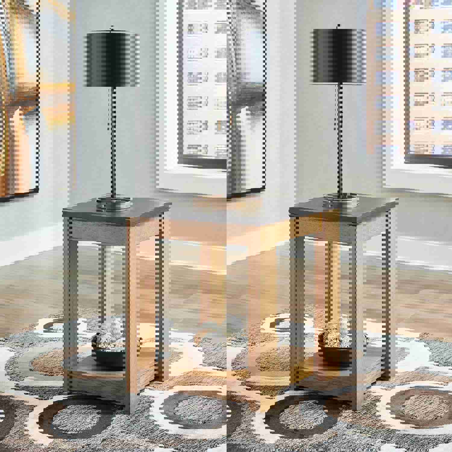Elegant Quentina Rectangular End Table by Ashley Express