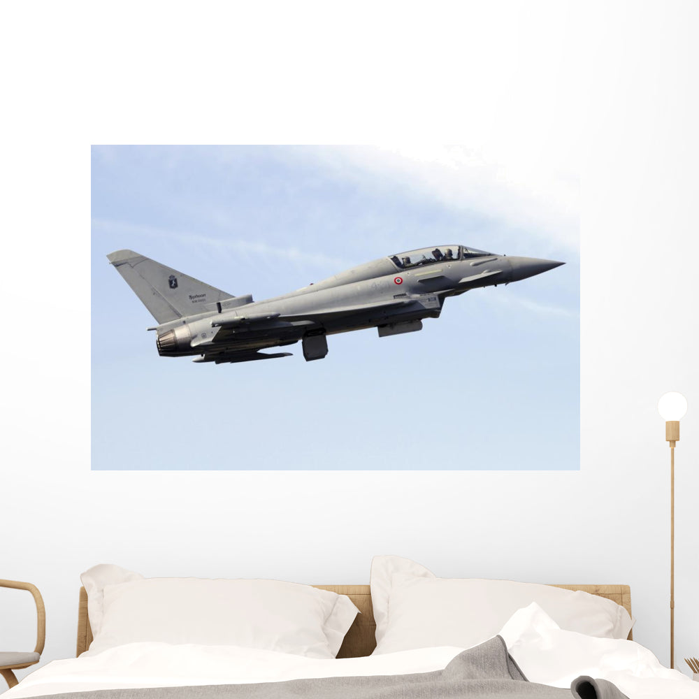Eurofighter Typhoon 2000 Italian Wall Decal - Vibrant Aviation Decor