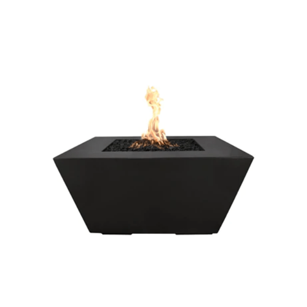 Stylish Outdoor Concrete Fire Pit with Propane Storage