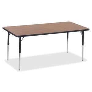 Lorell Medium Oak Laminate Rectangular Activity Tabletop