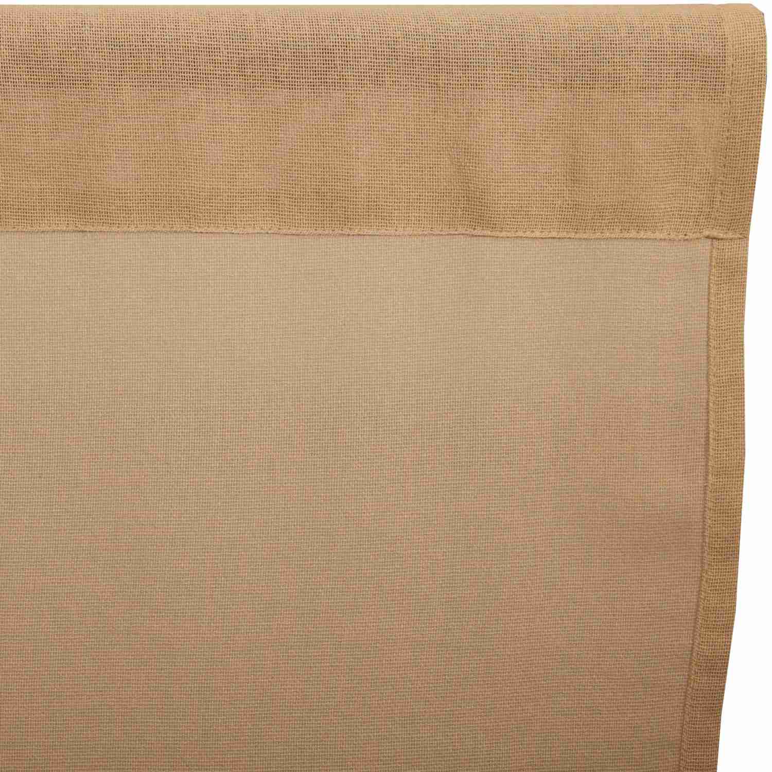 Elegant Tobacco Cloth Swag Curtains with Fringed Detail