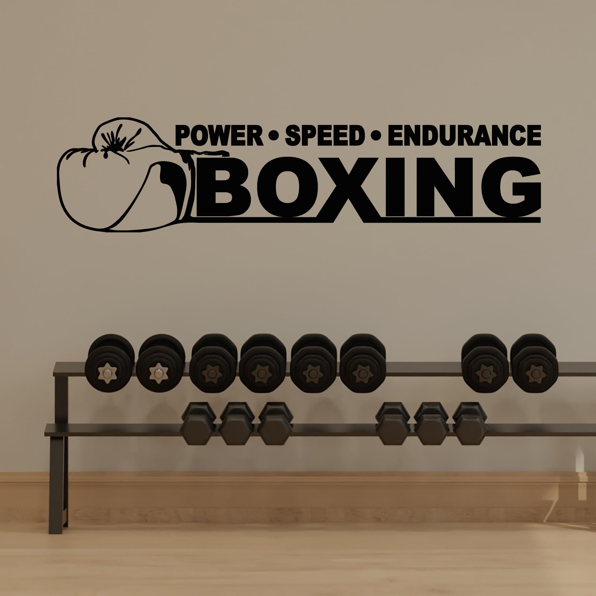 High-Quality Vinyl Boxing Club Wall Decal for Martial Arts Enthusiasts