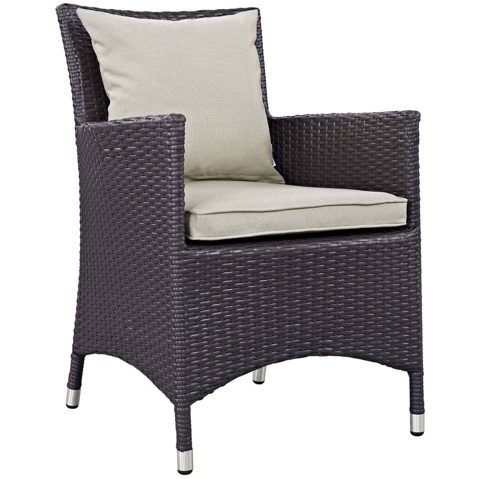 Modway Convene 3 Piece Outdoor Patio Set with Fire Pit
