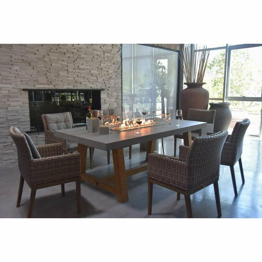 Elementi Sonoma Outdoor Dining Fire Pit Table OFG201