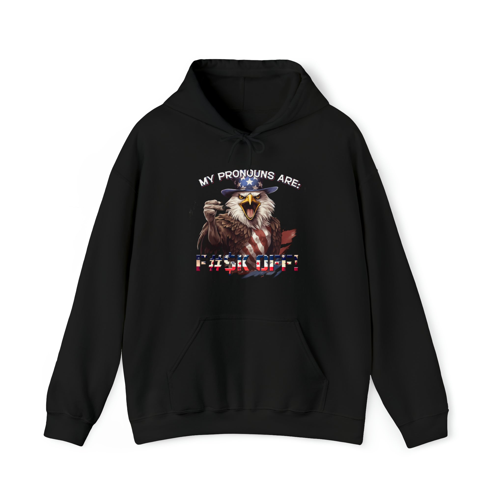 Proudly Display Your Pronouns — Censored Hoodie