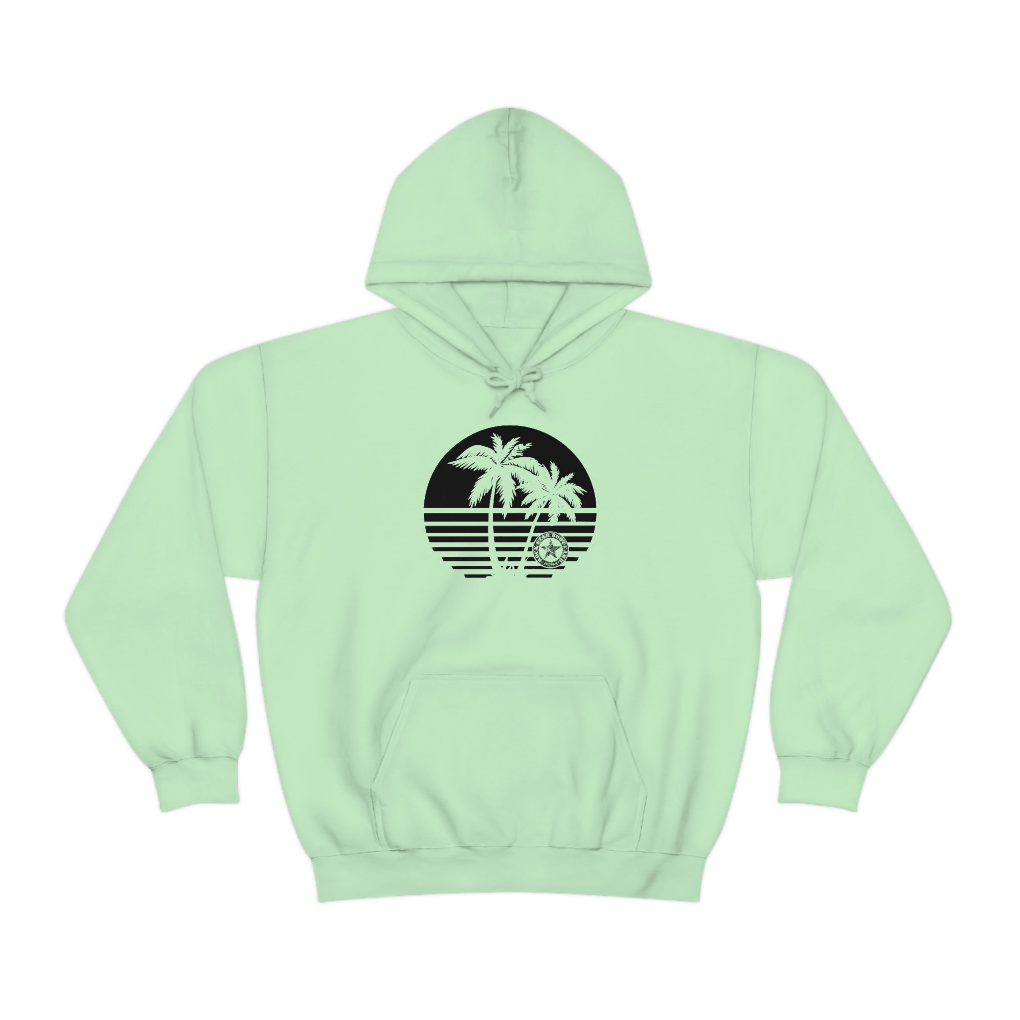 RSBC Unisex Heavy Blend Hooded Sweatshirt - Mint Palm Right Black