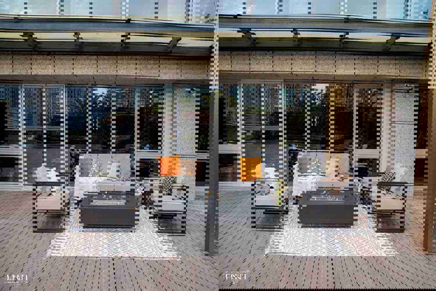 Elementi Sydney Ethanol Fire Pit Table - Modern Outdoor Heating
