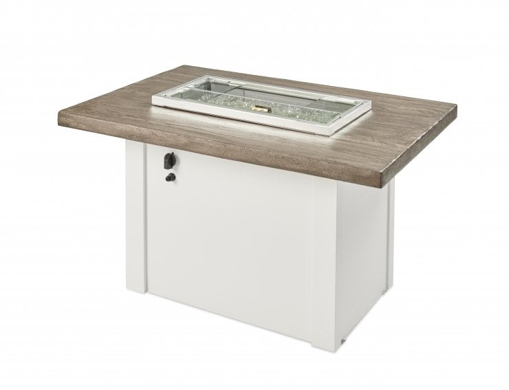Havenwood Rectangular Gas Fire Pit Table with Crystal Fire® Plus Burner