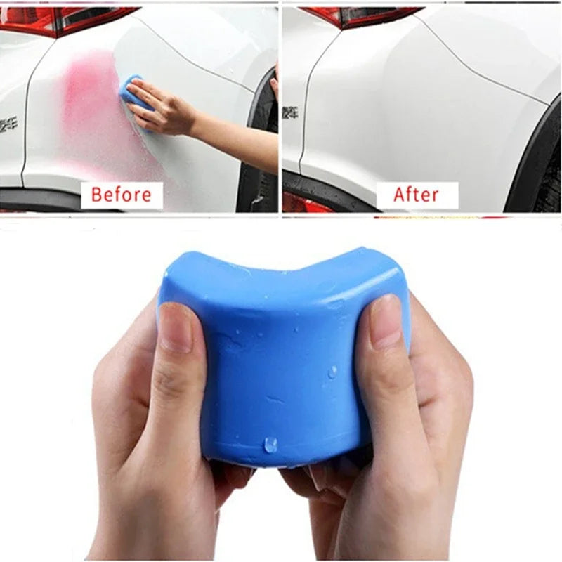 Enhanced Clay Bar Car Cleaning Kit - Magic Blue Detailing Mud for Deep Clean