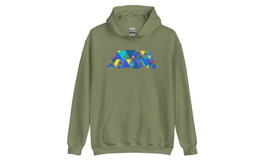 Geometric Pyraminx Hoodie - Cozy and Stylish Sweatshirt