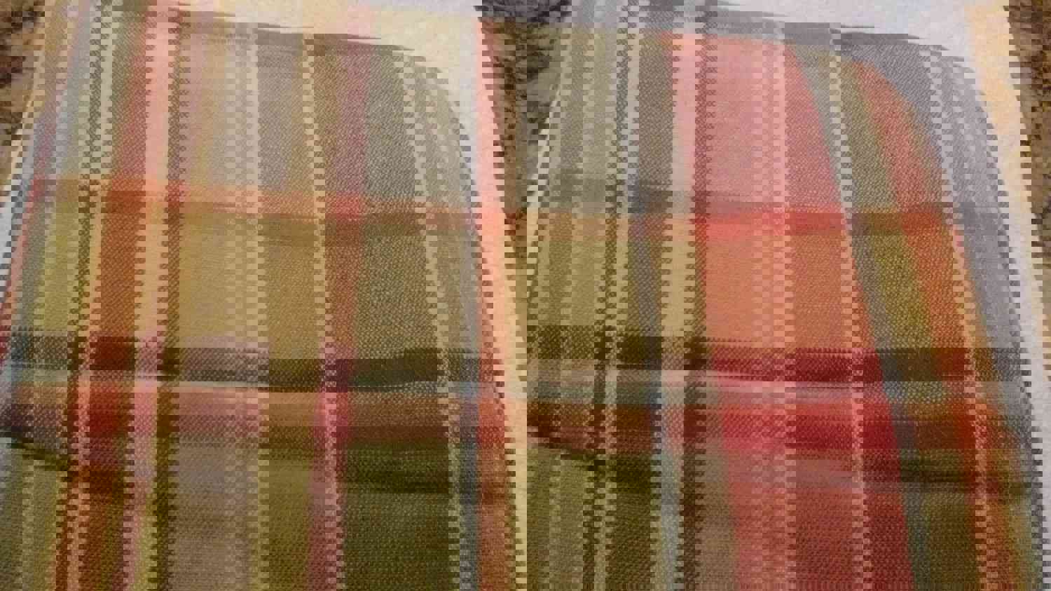 Sassafras Plaid Unlined Swag Pair - 72" x 36" Country Style Curtains
