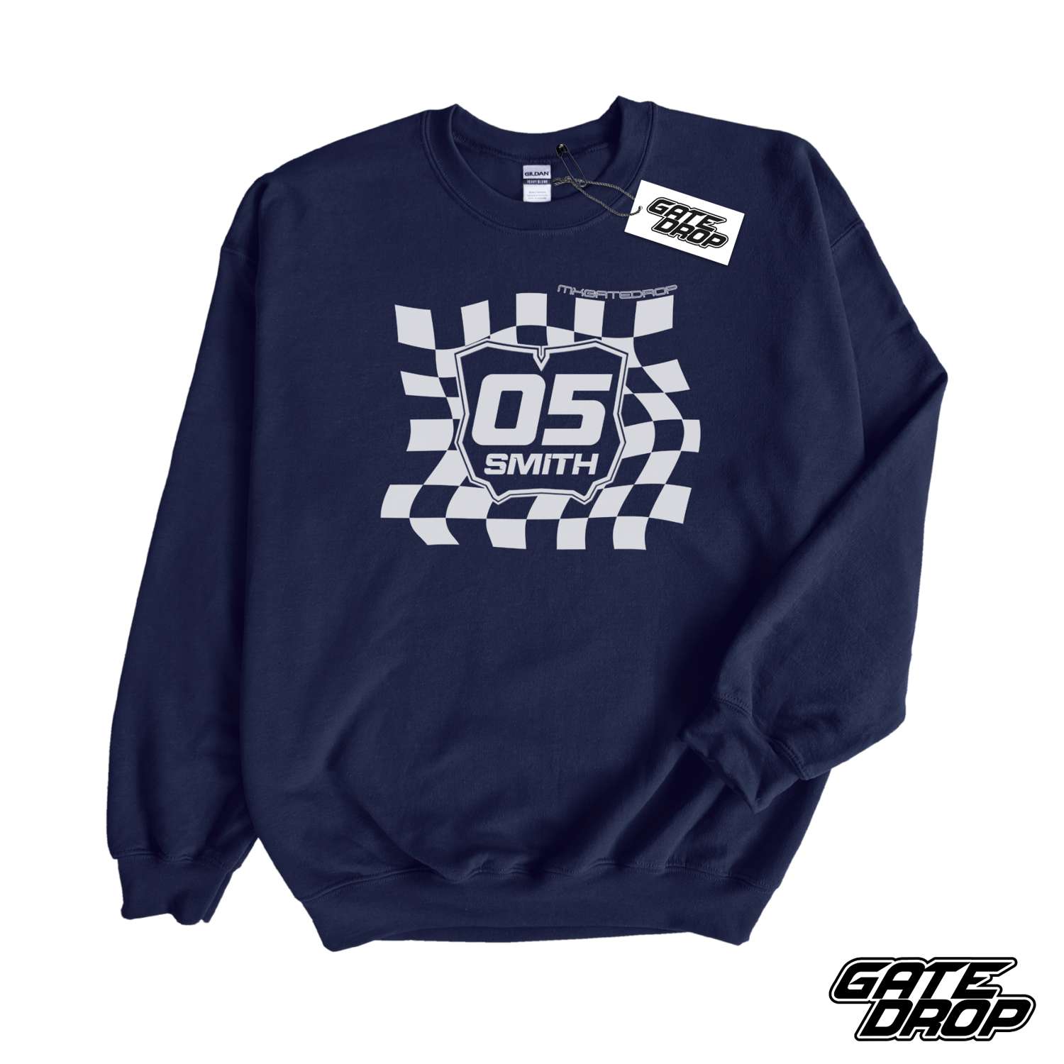 Custom Checkered Plate Adult Sweatshirt - GATE DROP