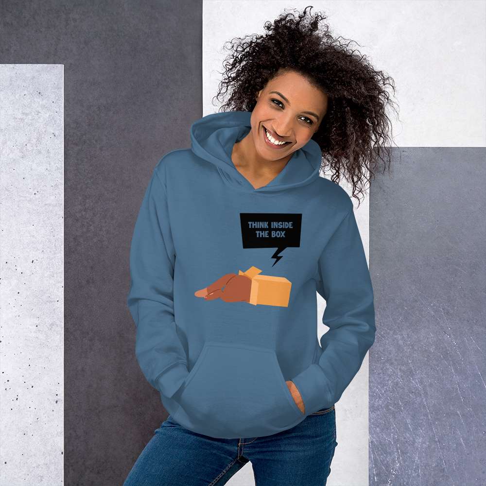 Cozy & Stylish Think Inside the Box Hoodie