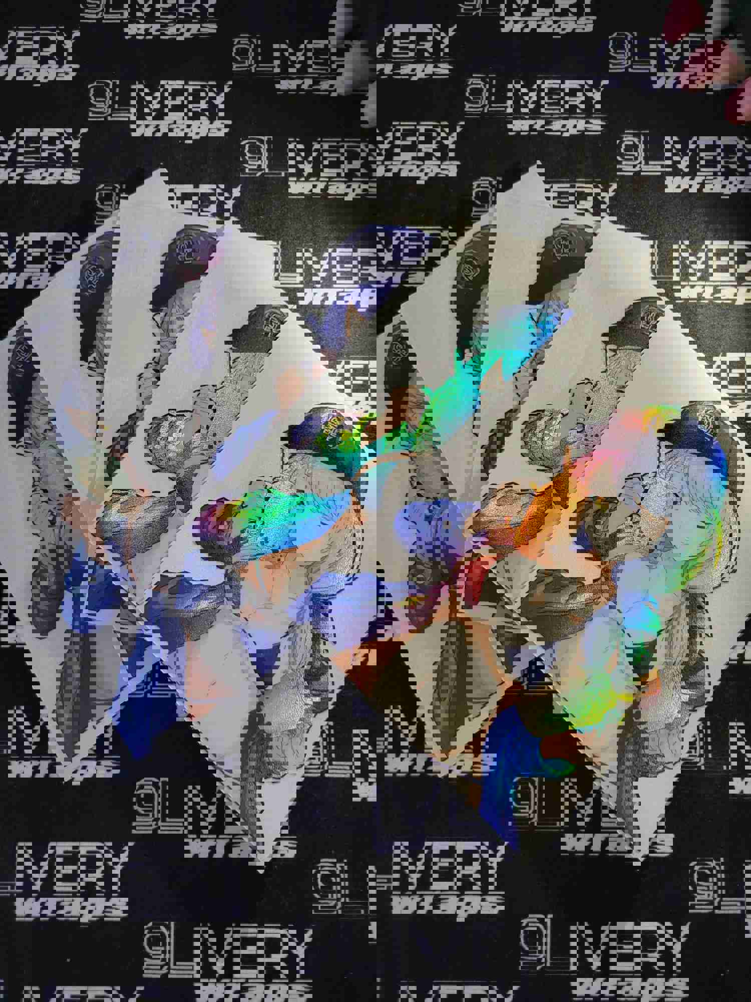 Holographic Anime Boba Waifu Sticker - Unique Car & Laptop Decal