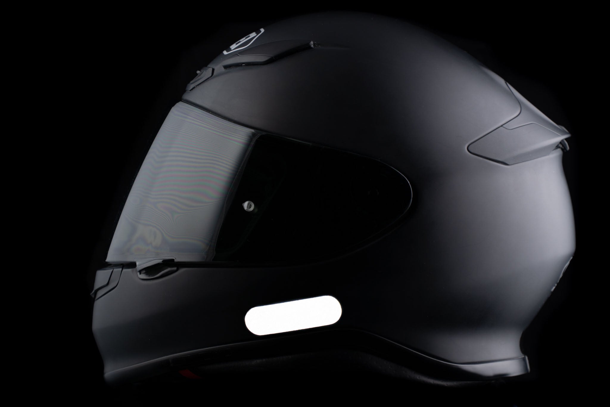 Reflective Motorcycle Helmet Decal - Universal Fit, Medium Size