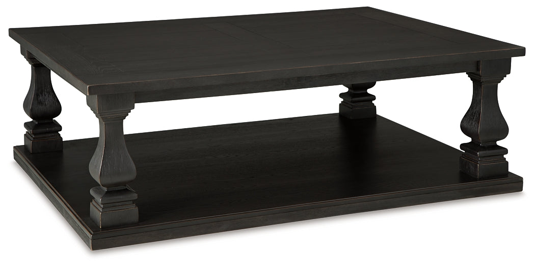 Elegant Vintage-Inspired Rectangular Coffee Table
