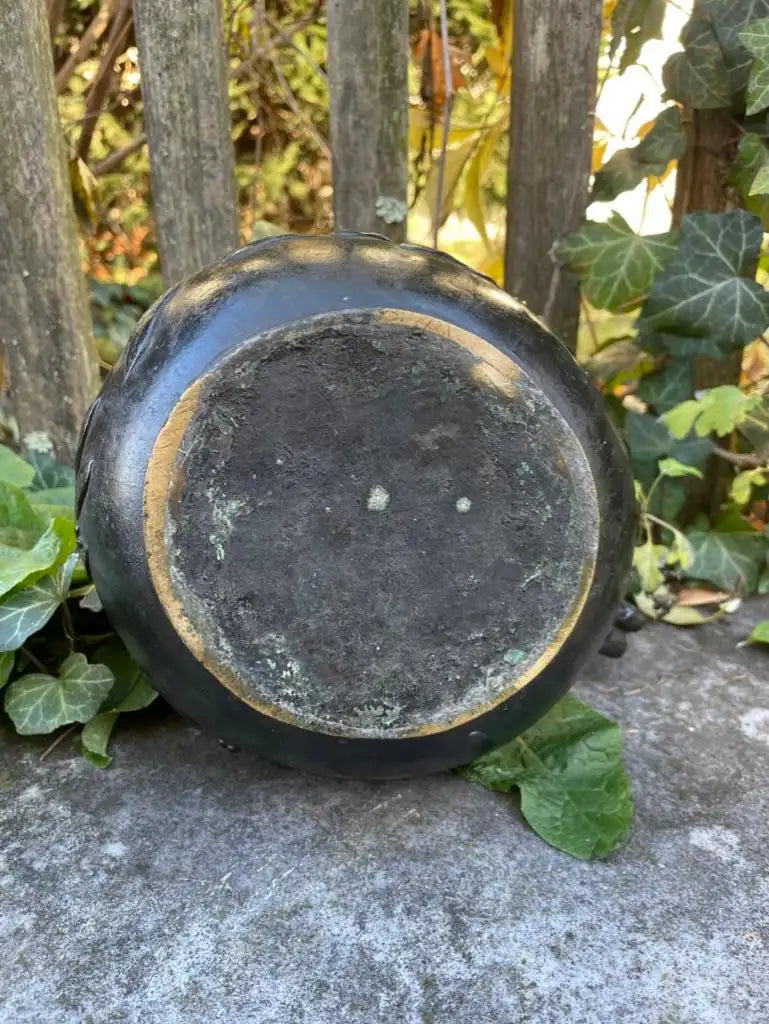 19th Century Italian Grand Tour Bronze Panther Handled Askos