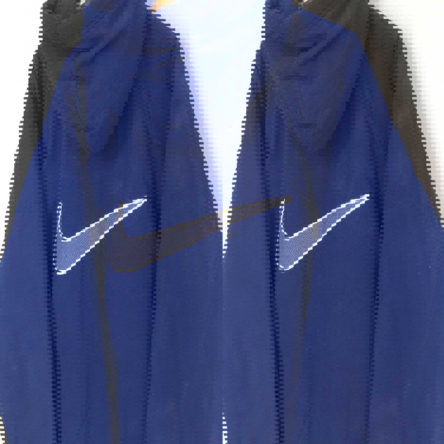 Vintage 90s Nike Parka Hoodie Jacket XL - Blue Swoosh Sportswear