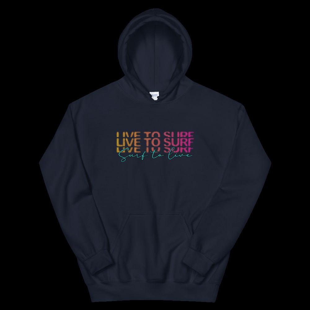 Cozy & Stylish Live to Surf Unisex Hoodie