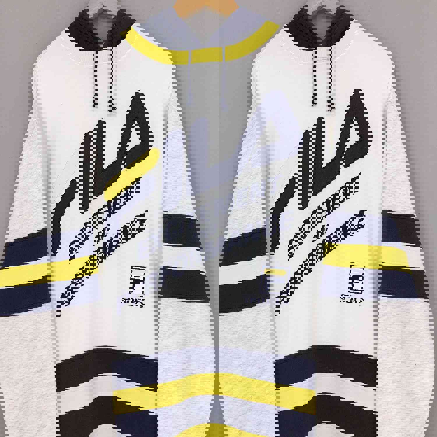Vintage Fila Italia Hoodie Sweatshirt - Medium