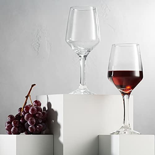 Godinger Italian Crafted Stemmed Wine Glasses, Set of 4