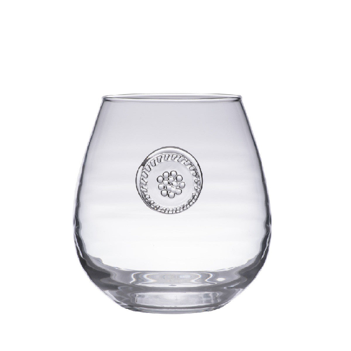 Juliska Berry & Thread Stemless Red Wine Glasses
