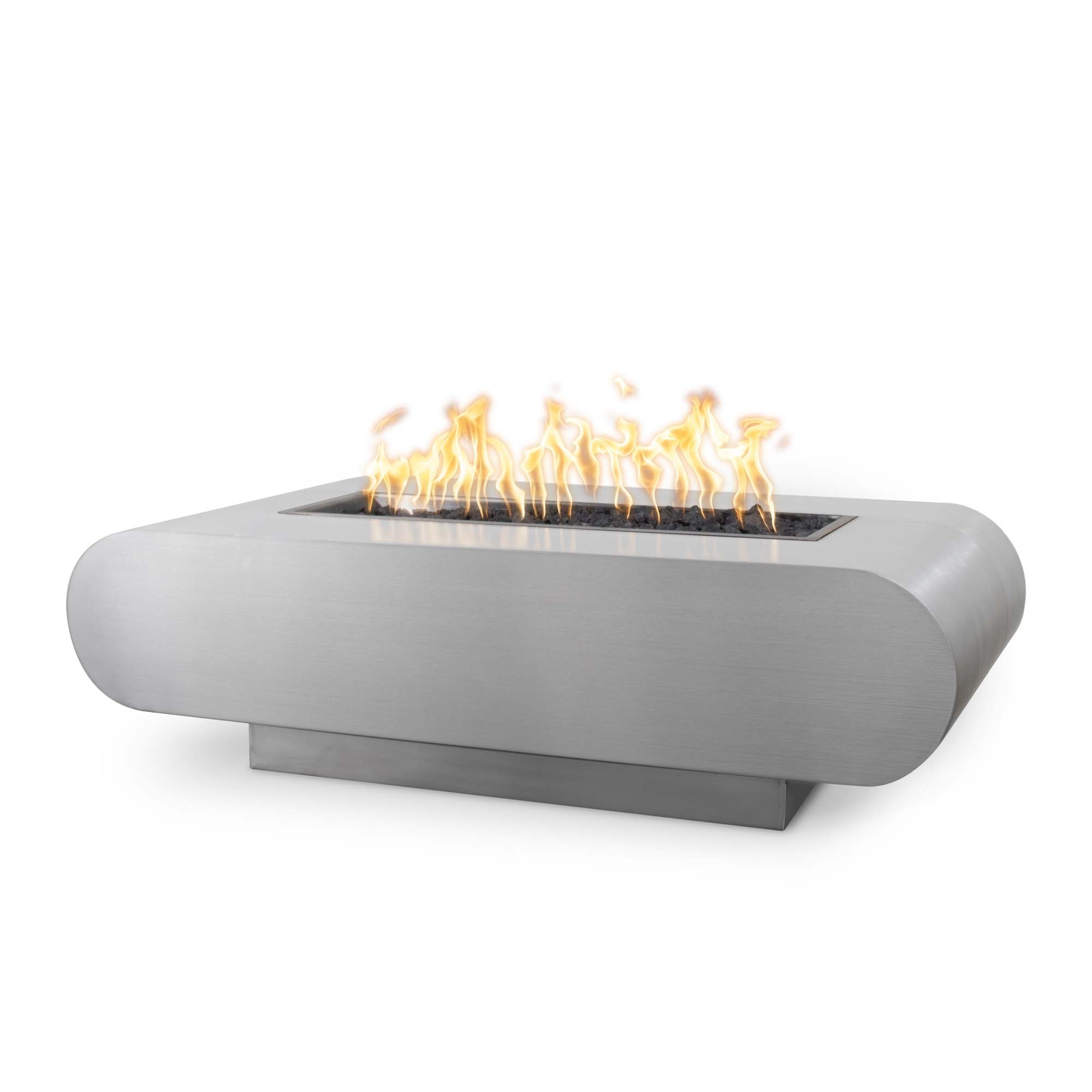 La Jolla Rectangle Hammered Copper Fire Pit - Outdoor Plus OPT-LAJCPR60