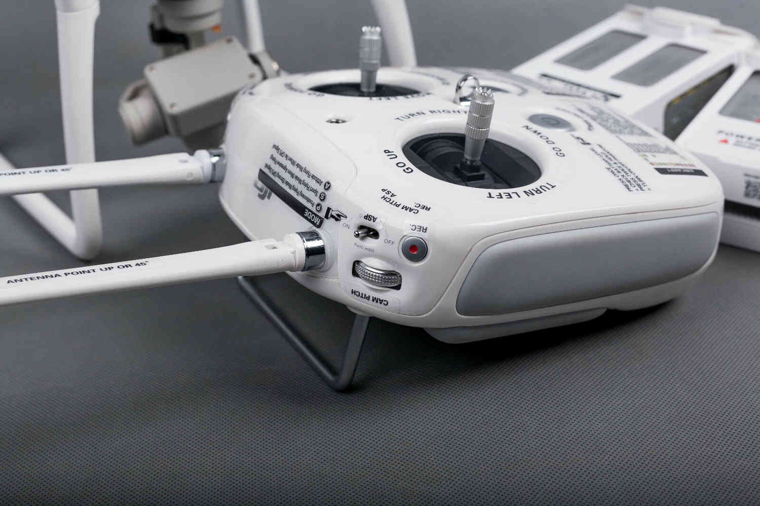 DJI Phantom 4 Transmitter Sticker Set - White/Black ID Marking Decals