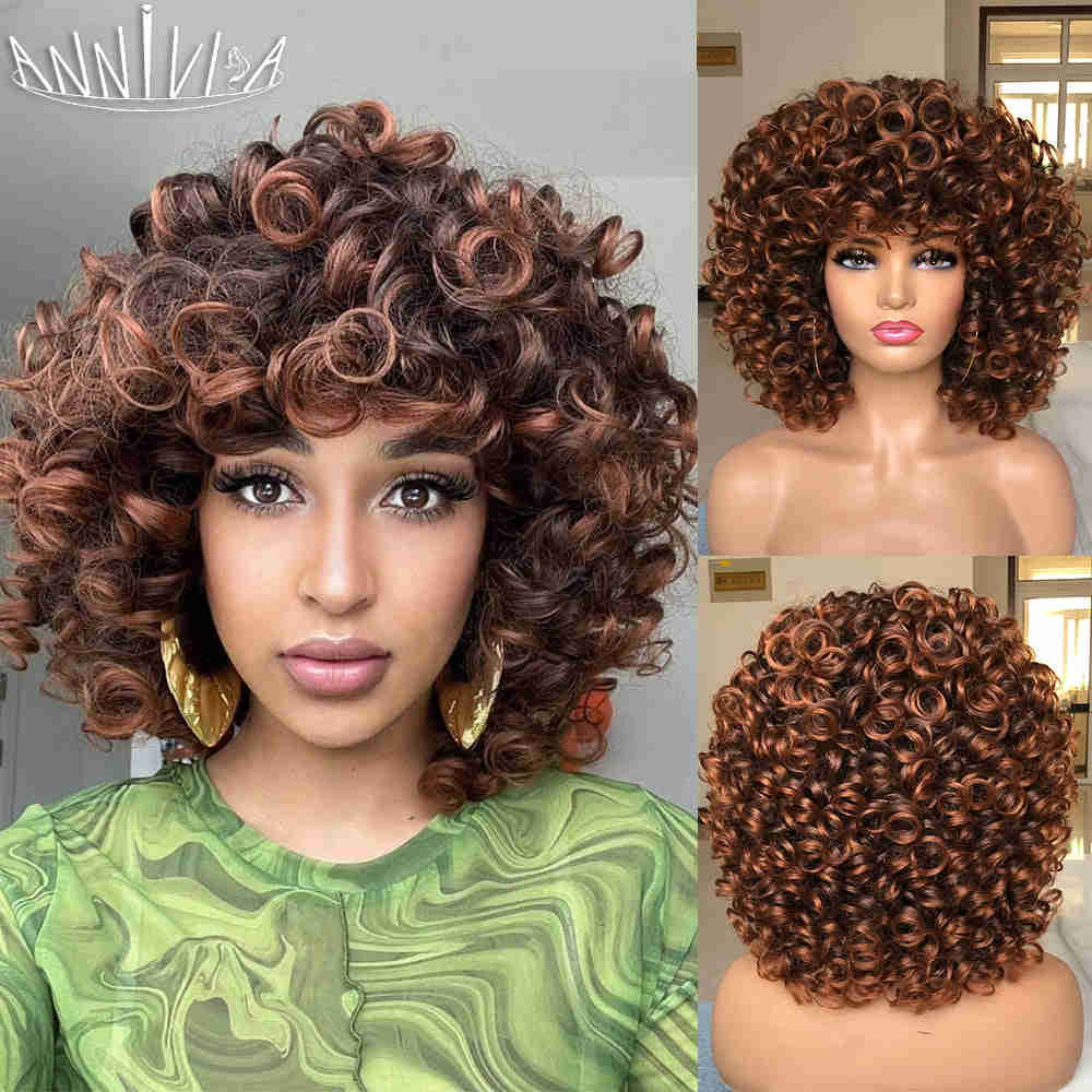 Stylish Short Curly Wine Red Wig for Daily Use and Cosplay