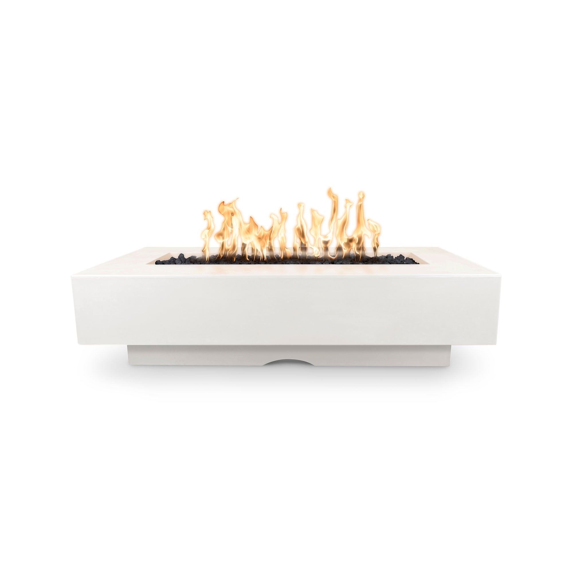 72" Del Mar GFRC Concrete Rectangle Fire Pit Table - Luxurious Outdoor Heating