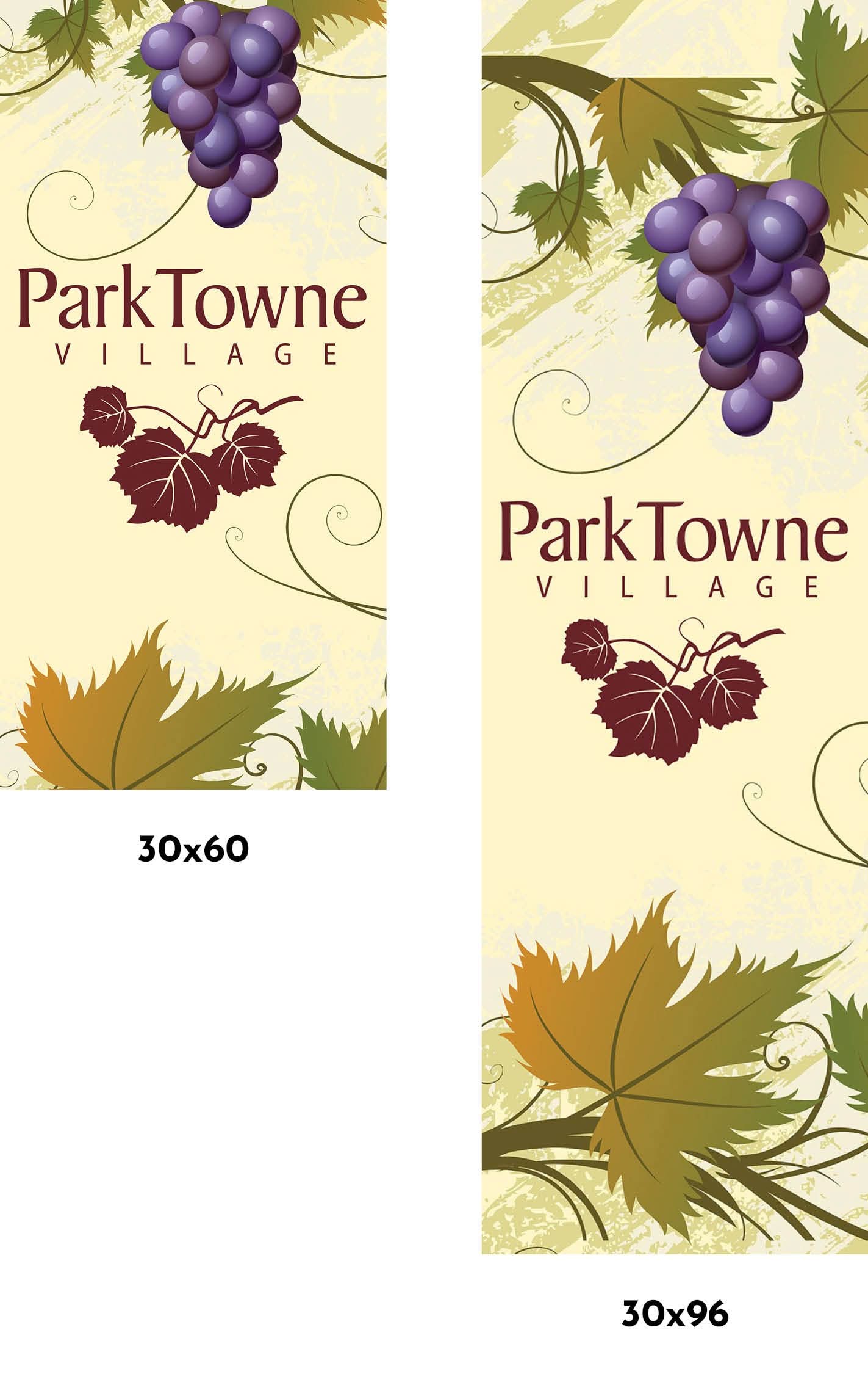 Elegant Weather-Resistant Vineyard Vinyl Banners