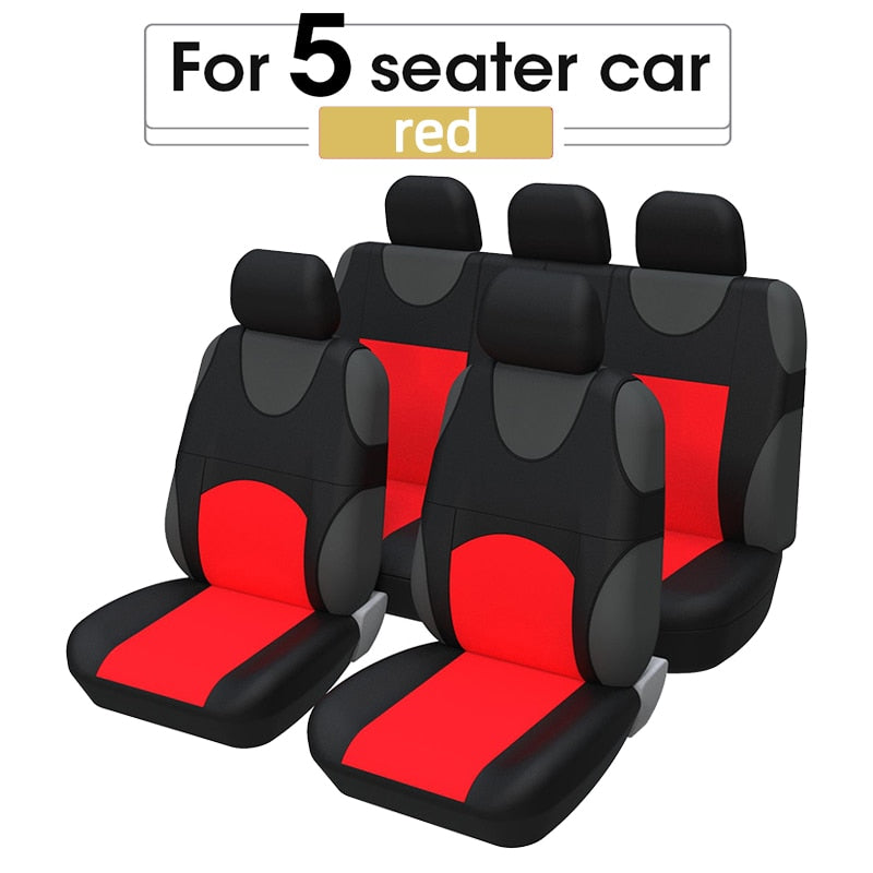 Universal Car Seat Cover Set for Chevrolet Onix, Hyundai HB20, and Other Cars