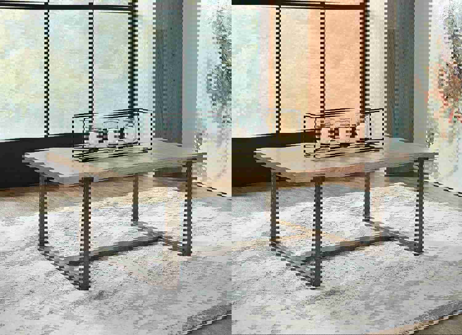 Dalenville Industrial Style Rectangular Coffee Table