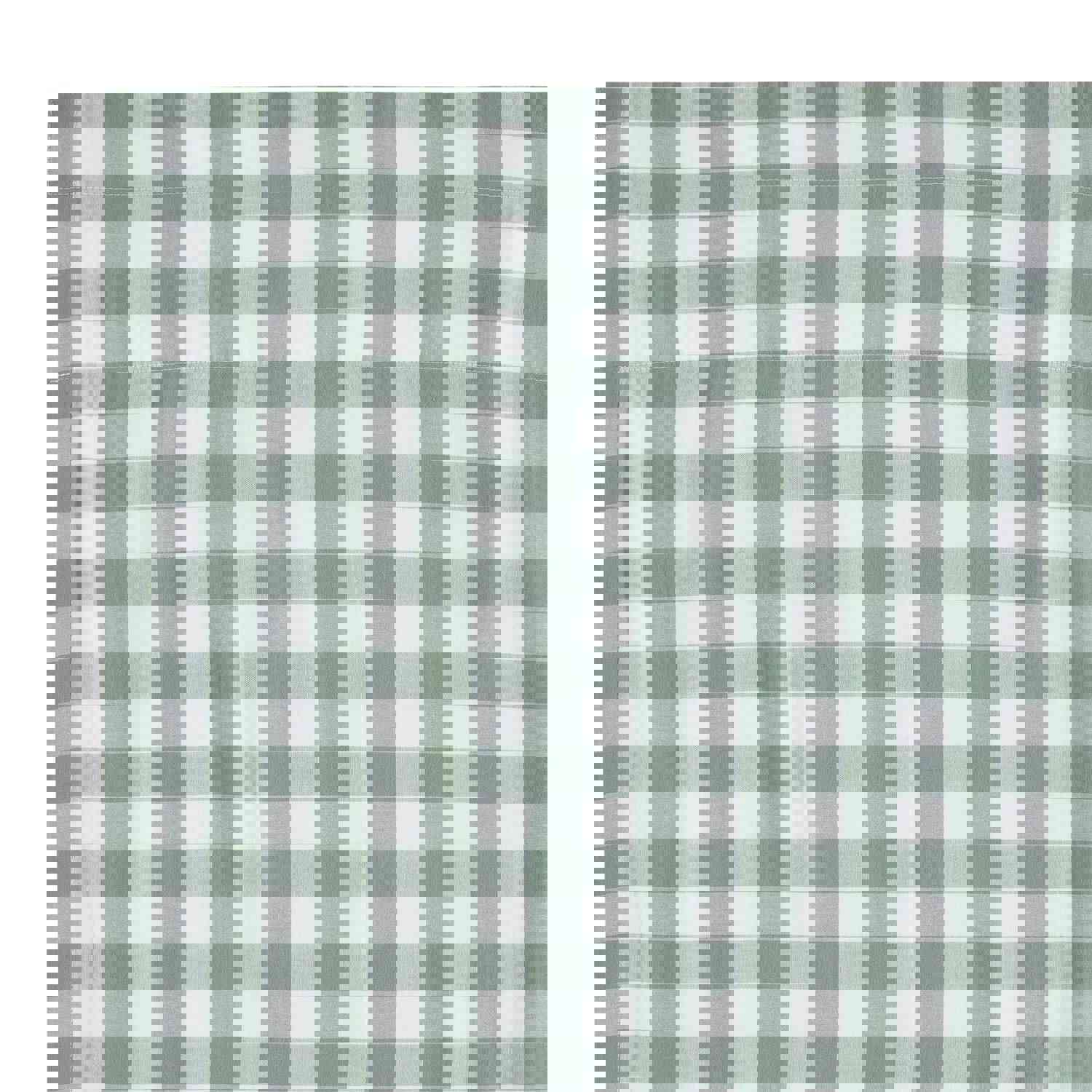 Annie Buffalo Green Check Swag Set, 36x36, Country Cottage Style