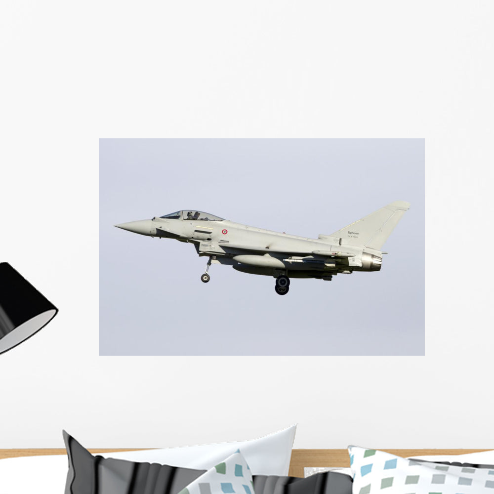 Eurofighter Typhoon 2000 Italian Left Side Wall Decal - Vibrant Aviation Art