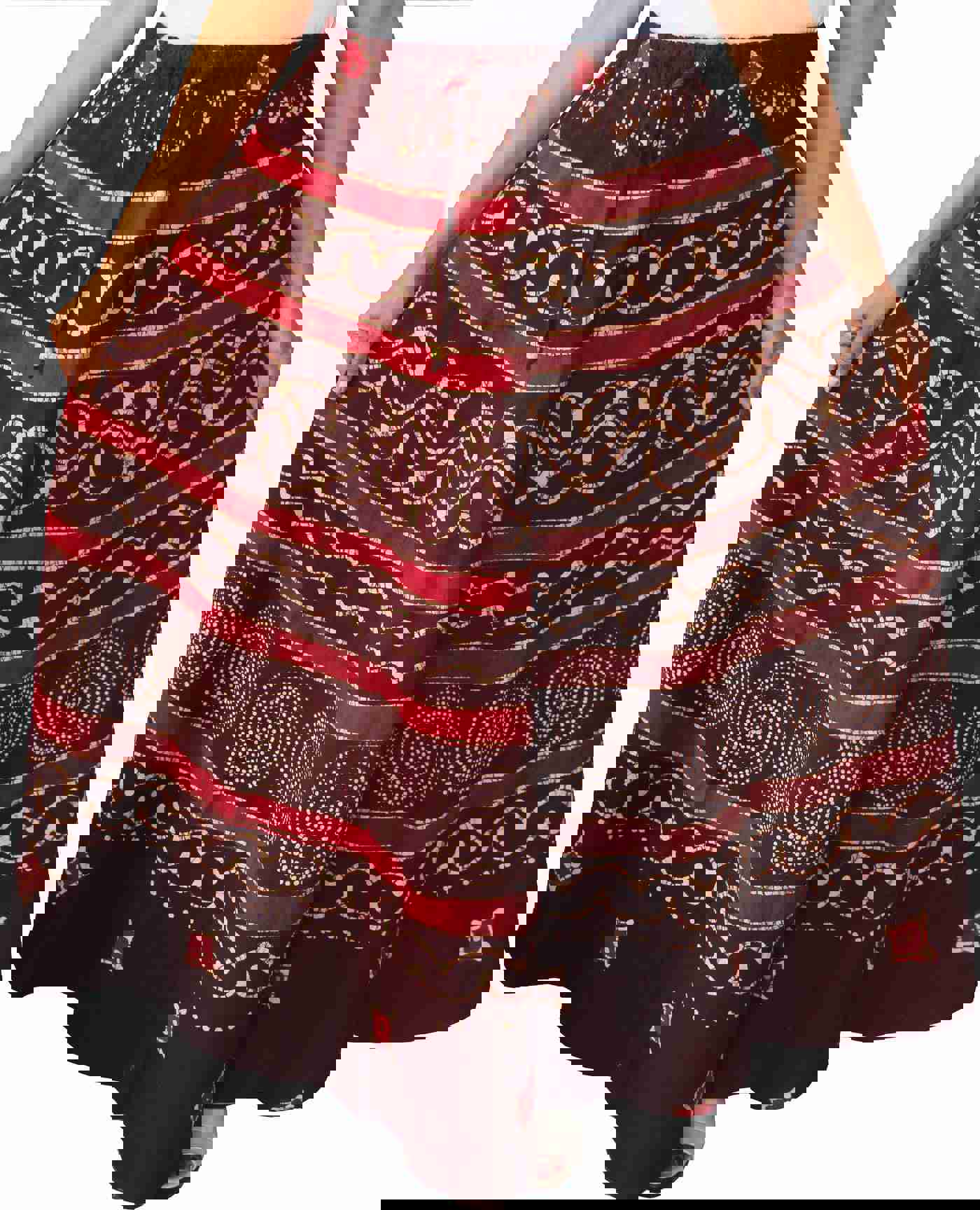 Elegant Women's Cotton Batik Long Skirt from India