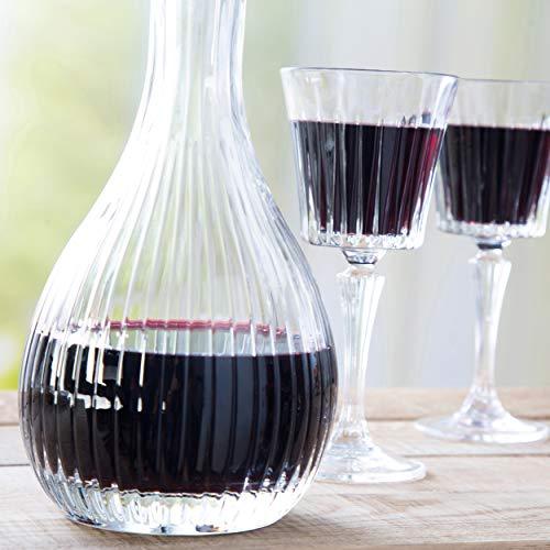 Elegant Clear Crystal Decanter with Stopper for Whiskey, Vodka, and More