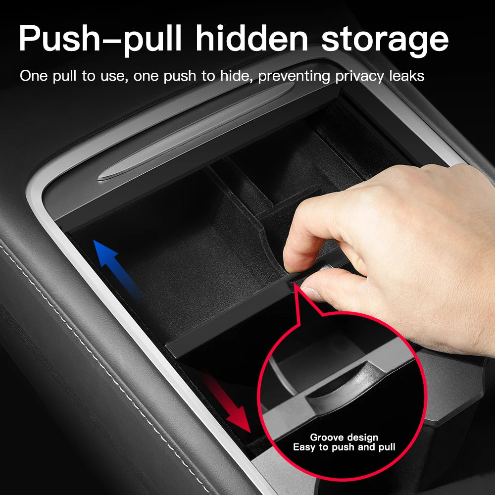 YZ Tesla Model 3/Y Storage Box Organizer with Hidden Compartments