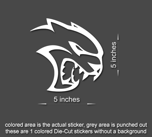 SRT HELLCAT Challenger Mopar HEMI Dodge Decal Sticker Set