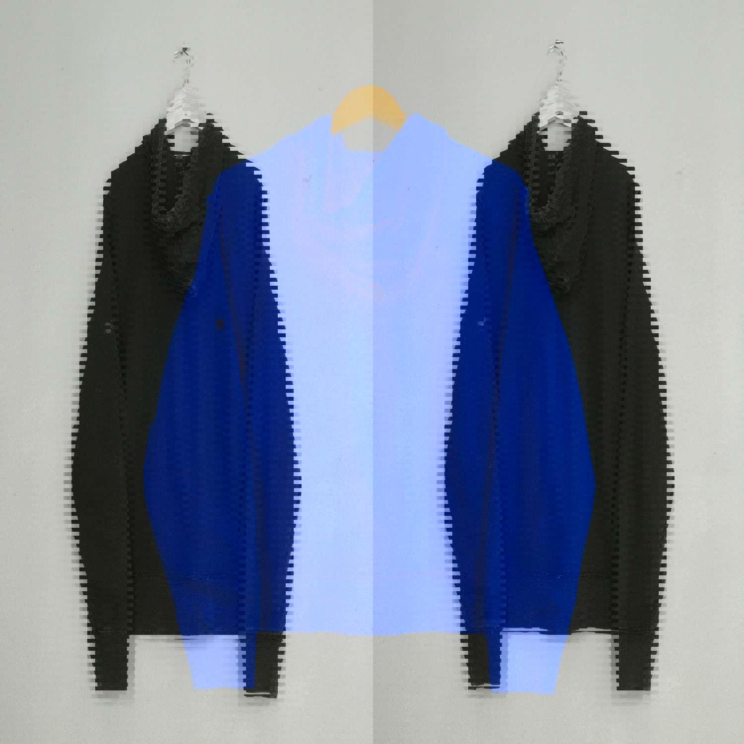 Vintage Gap Zipper Hoodie Sweatshirt - Medium Size, Blue