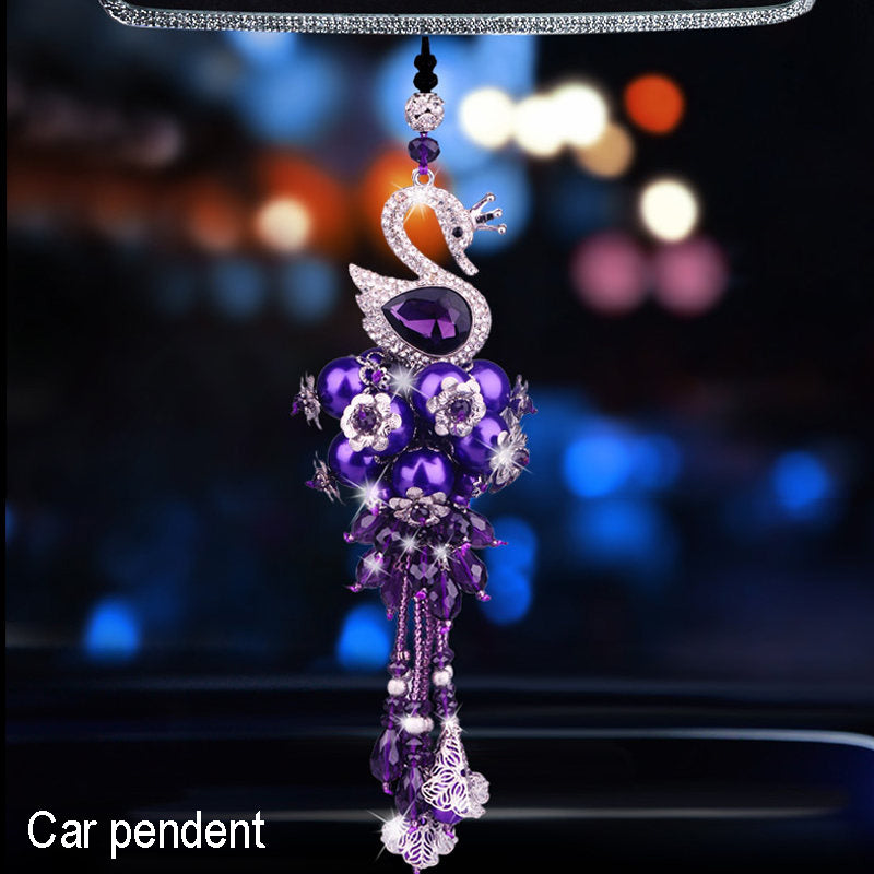 Elegant Crystal Car Interior Accessories Set for Women