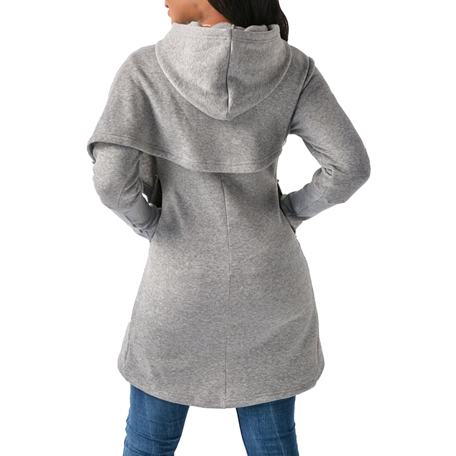 Faith Irregular Hoodie Sweatshirt