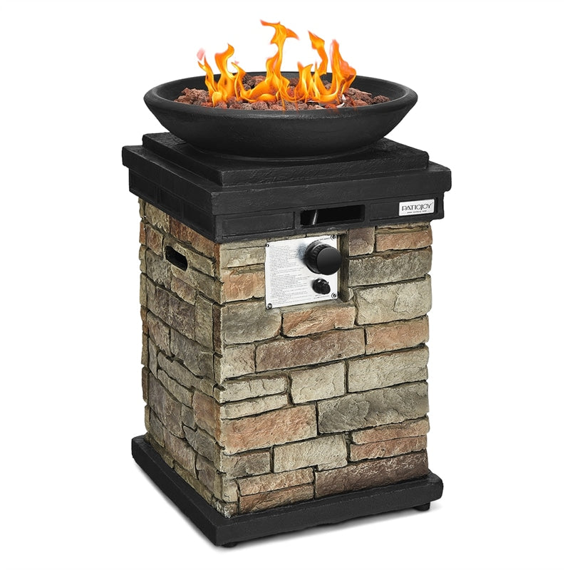 40,000 BTU Outdoor Propane Fire Pit with Weather-Resistant Cover