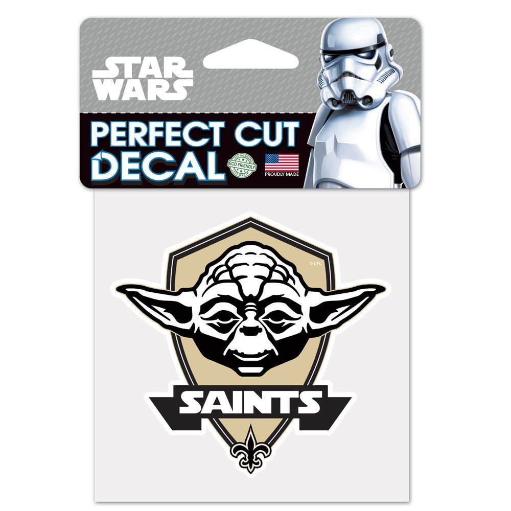 New Orleans Saints Yoda Decal Sticker, 3x3 Inches